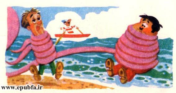 . بهزودی تنها قسمتی که از بدن آنها دیده میشد نوک دماغشان بود!